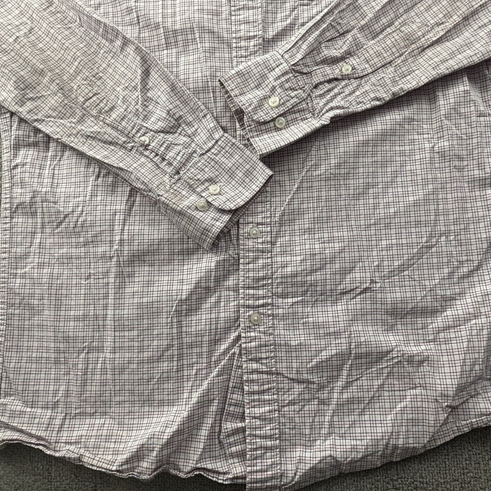 Uniqlo Shirt Large Check Button Up Long Sleeve Casual Preppy Men's - Picture 6 of 14